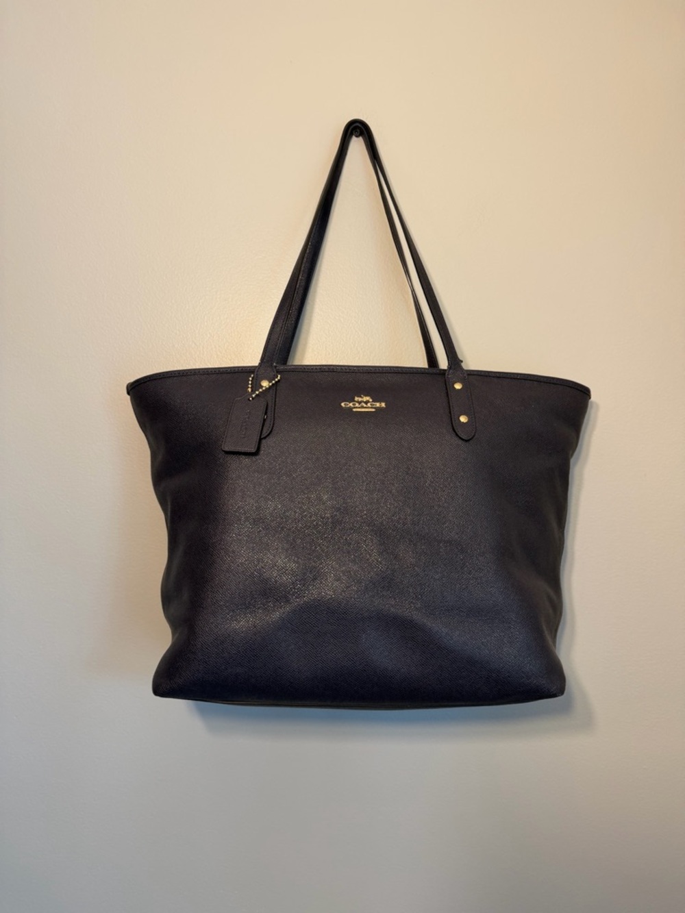 Coach Navy City Tote